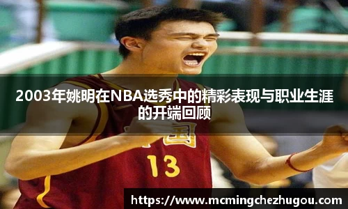 2003年姚明在NBA选秀中的精彩表现与职业生涯的开端回顾